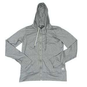 Vuori Women's Halo 2.0 Performance Full Zip Hoodie Heather Gray Size XS VW268